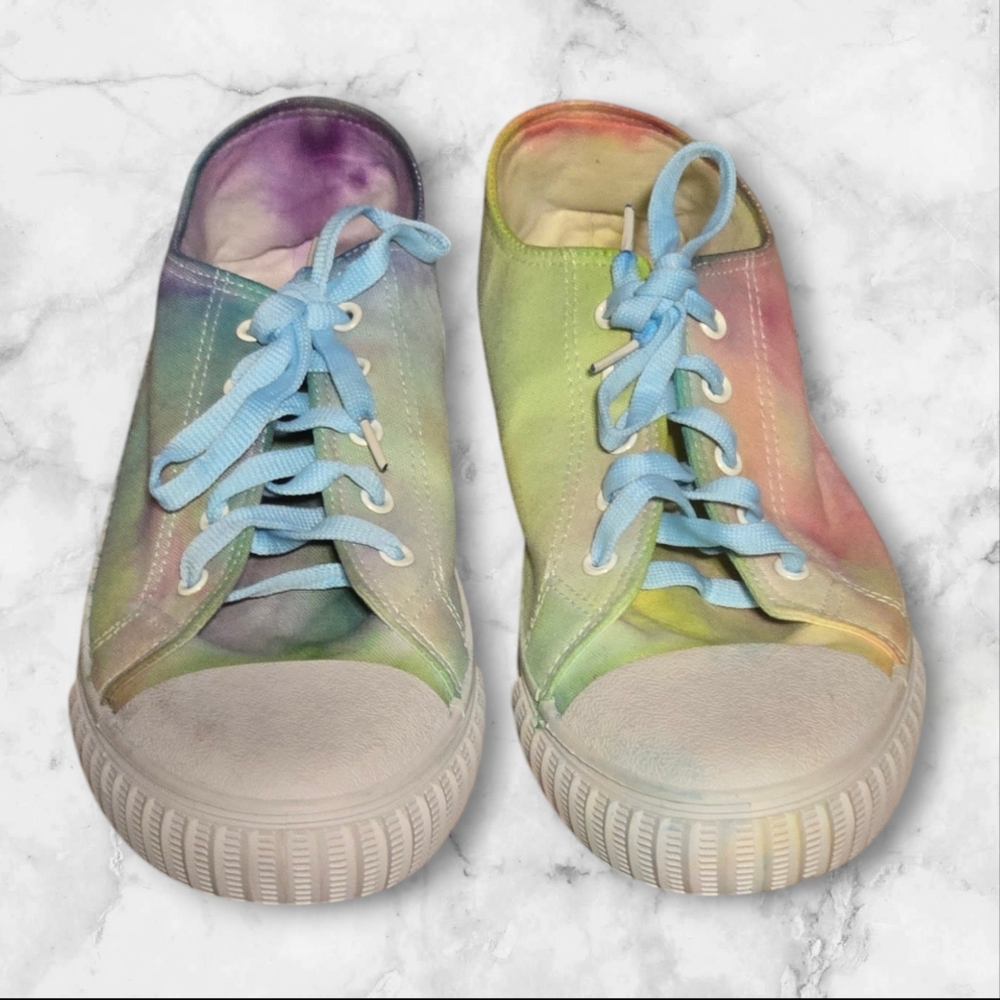 Colorful Tie-Dye Canvas Sneakers
